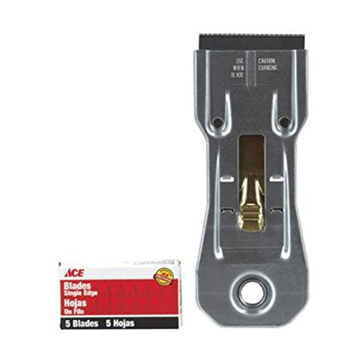 Ace Safety Razor Scraper Includes 5 Retractable Blades