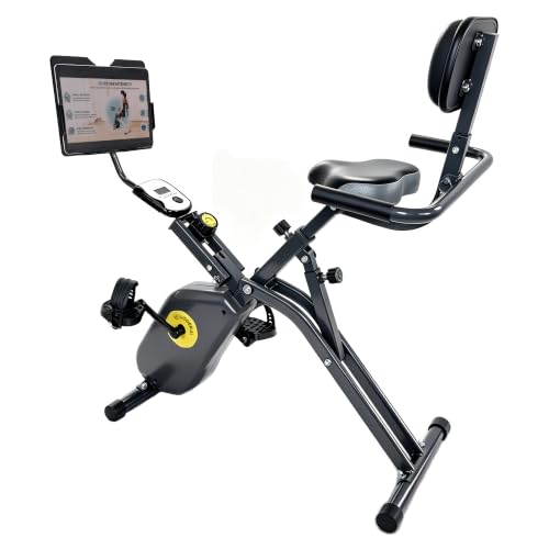 Image of Foldable Quiet Magnetic Recumbent Stationary Exercise Bike