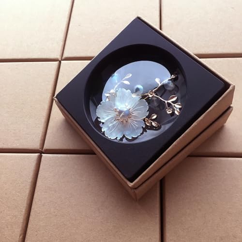Image of Brooches for Women with Crystal, Pink Flower, Rhinestone Brooches Pins Elegant Jewelry Blossom Fashionable Gifts Ladies Bouquet Brooches Pin for Birthday, Party, New Year, Wedding