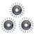 Grout Groovy Nylon Brush Wheel, Tile Cleaner Accessory for Kitchens, Bathrooms & More – 3 Pack