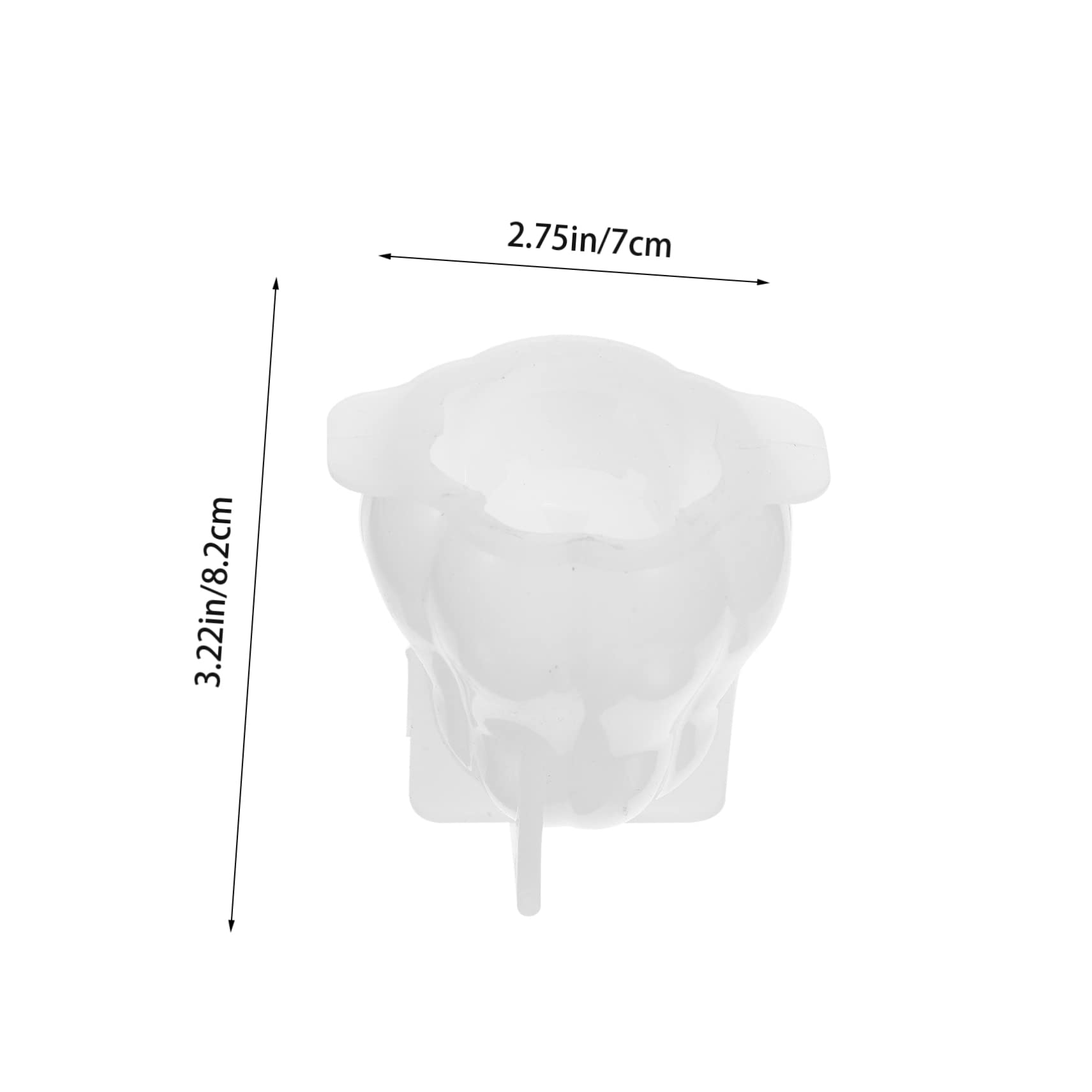 SEWACC 5St Kürbis Silikonform Kürbisseife Halloween-Kürbisform Mini-Kürbis Zuckergussform Halloween candle mold DIY candle making mold Form in Kürbisform Kürbisform Kieselgel Weiß