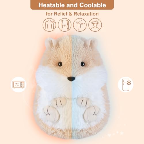 Suzzipals HEATABLE HAMSTER Coolable & Microwavable Stuffed Animals Hamster Plush, Heating Pad For Period Cramps, Pain & Stress Relief, Lavender Soft Hamster Stuffed Animals, Hamster Toys Gifts thumb #1