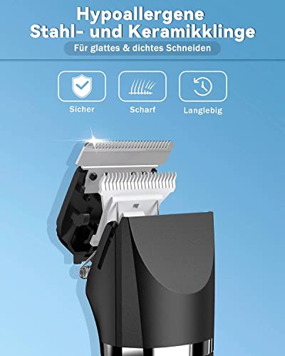 Körperrasierer Herren, Intimrasierer Mann, Body Rasierer Herren Elektrisch, Ohr- & Nasenhaartrimmer, Bodygroomer, Präzise Haarentfernung, 7-IN-1 Multi-Trimmer Kit, Wasserdichter & USB Wiederaufladbar - Image 5