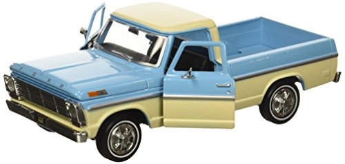 Motor Max 1:24 W/B American Classics 1969 Ford F-100 Pickup 2-Ton Diecast Vehicle, Light Blue