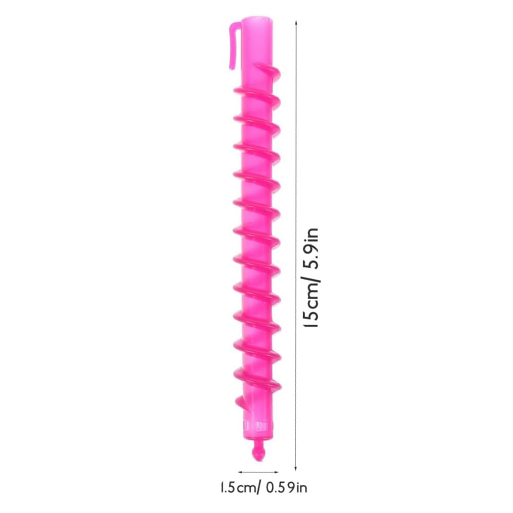 20 unidades de 15 cm de espiral de plástico para peluquería, rizadores de pelo, rizadores de pelo permanentes, herramientas de salón de belleza para mujeres y niñas