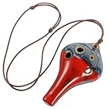 CLISPEED Ocarina Céramique pour Débutants Instrument Portable C Durable avec Uniforme et...