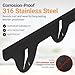 Linda’s Essentials Stove Gap Covers Stainless Steel (2 Pack), 316 Stainless Steel Stove Gap Covers Heat Resistant Oven Gap Filler Seals Spaces Between Stovetop and Counter (23.4 Inches, Black (Steel))