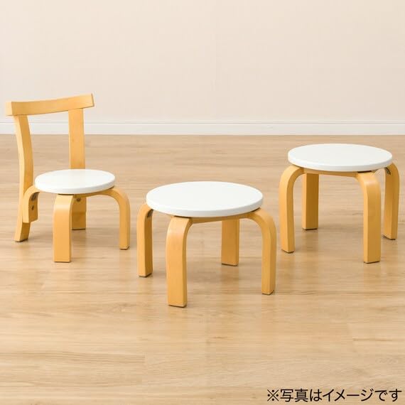 Amazon｜ニトリ(NITORI) 曲木チェア 17cm ホワイト×ナチュラル 5656927