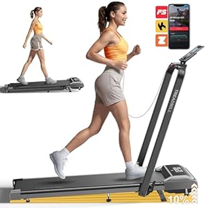 Walking Pad Treadmill with Incline, 2 in 1 Foldable Treadmills for Home Small Office, 300lbs Portable Compact Under Desk Treadmill with App, Remote Control and LED Display