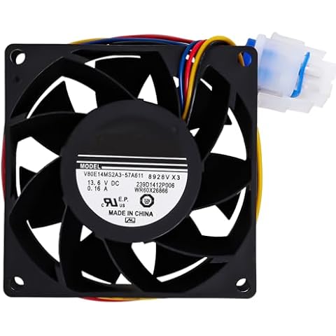 Swess 2024 Upgraded WR60X26866 Refrigerator Evaporator Fan Motor, Compatible with GE Refrigerator Replace V80E14MS2A3-57A611 WR60X10341, WR60X10356, WR60X24303, etc - 10 Years Warranty Cover