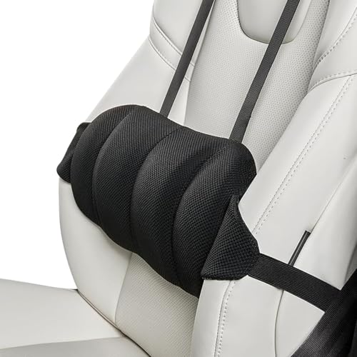 Genérico Soporte Lumbar - Respaldo Ergonómico con Altura Ajustable | Cojín Lumbar para Sillas de Auto | para Hogar Oficina Escuela Coche Silla de Ruedas Sillón Viaje