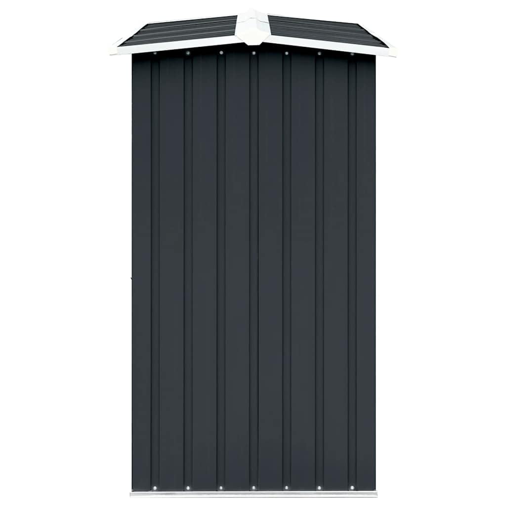 vidaXL Casetilla Leña Acero Galvanizado Soporte Madera Almacenaje Terraza Patio Estructuras Organizadores Duradera Resistente Antracita 30x92x153cm