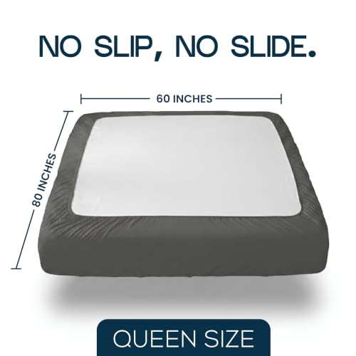 Image of 20-Pack Hotel Quality Queen Fitted Sheet for Resorts,Grey, Brushed Microfiber Bottom Sheets Only, Deep Pocket, Soft, Wrinkle, Shrink & Fade Resistant