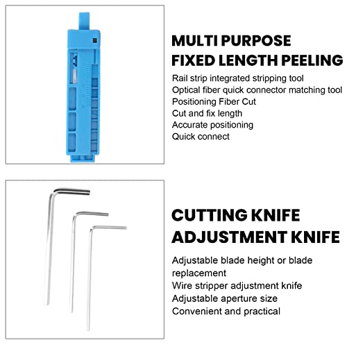 Image of 15PCS Fiber Optic Termination Tool Kit FTTH Fiber Optic Tool Kit Cold Connection Assembly with Optical Power Meter