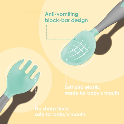 Supermama Toddler Utensils, Toddler Forks And Spoons Set, Baby First Stage Self Feeding Supplies With Travel Case, Pp Of Bpa Free #TOP3