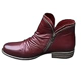 Schuhe Damenstiefel Slip-on Wedges Thermostiefel Damen Combat Stiefel Flache Biker Boots Vintage Kurzschaft Boots Kurz Stiefeletten ausgefallene Knöchelstiefel Western Stiefeletten Retro Combat Boots mit Schnallenriemen rutschfest Ankle Boots Hohe Stiefel Damen mit Absatz Klassische Elegante Stiefel mit Blockabsatz Langschaft Boots Frauen Mode Pointed Toe Rom-Schuhe Lange Cowboy Stiefel Biker Boots Winterschuhe mit Schnallen Damen Stiefeletten Stilvoll Ankle Boots mit Blockabsatz Comfort