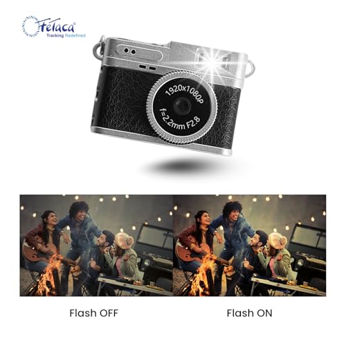 Image of FETACA Mini Digital Camera with Filter Modes, 1080p FHD Video, Flashlight & Keychain | Portable Cute Vlogging Camera for Travel, Gifts & Fun (Green)