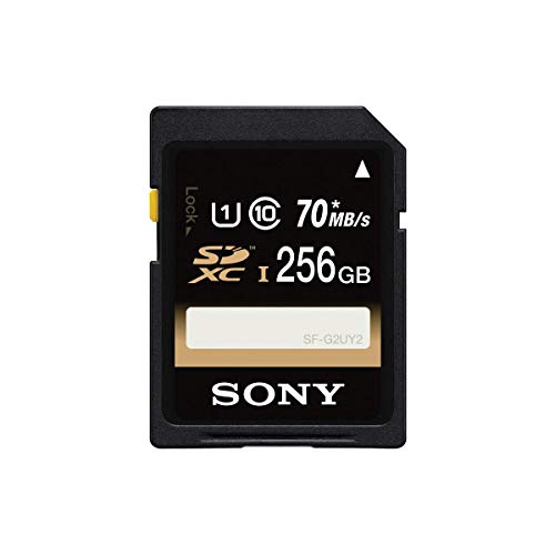 Sony 256GB Class 10 UHS-1 SDXC up to 70MB/s Memory Card (SFG2UY2/TQ)