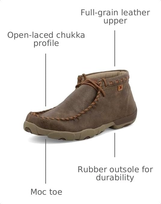 Image of Twisted X Women's Steel Toe Chukka Driving Moc