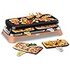 Tefal Food & Co, Raclette multifonctions intérieur et extérieur, Cuissons polyvalentes, Tapas, Snack, Raclette, Poêlons classiques et XL, 8 personnes, RE650J10