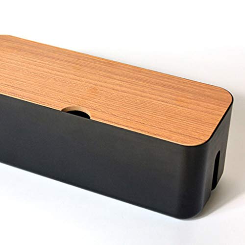 Baoblaze Caixa organizadora de cabos, caixa de armazenamento de cabos de gerenciamento de fios, caix