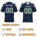 Custom Football Jersey, Football Jerseys Personalized Name/Number, Football Shirt for Men Women and Youth (Seahawk Navy)