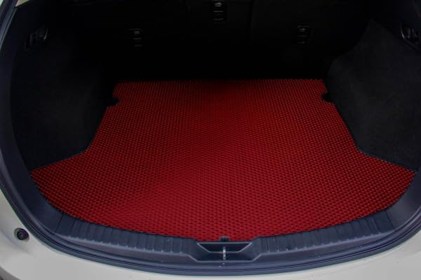 Miniatura 3 de Alfombrilla de maletero de carga personalizada para Mazda CX-5 2017-2023 - Bandeja impermeable para maletero (rojo)
