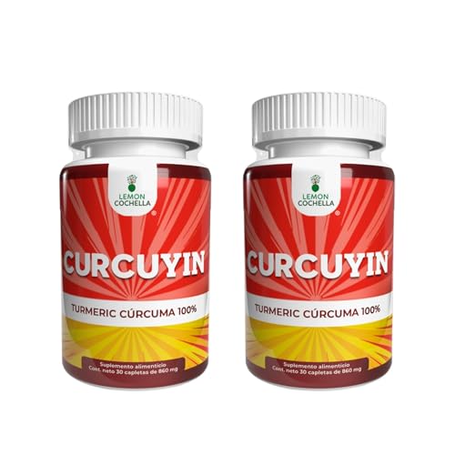 Dietéticos, Personal Care Appliances CURCUYIN - Suplemento alimenticio. 30 capletas de 860 mg - LEMON COCHELLA (2 pack)