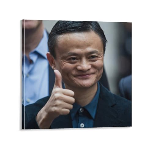 Toile poster Jack Ma 70 x 70 cm haute définition pour mur