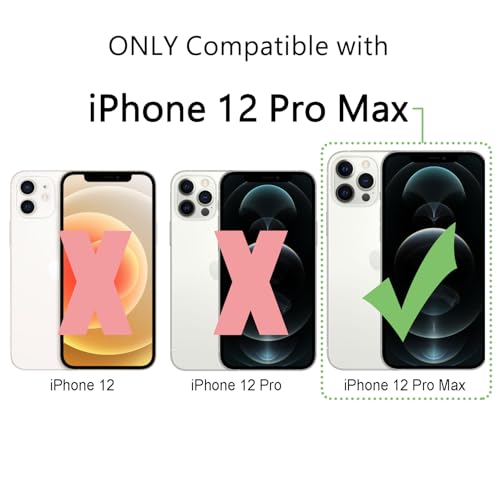 Image of FanTEK Phone Case Compatible with iPhone 12 Pro Max 6.7 Inch, Magnetic Case Clear Protective Bumper Hard Back Cover