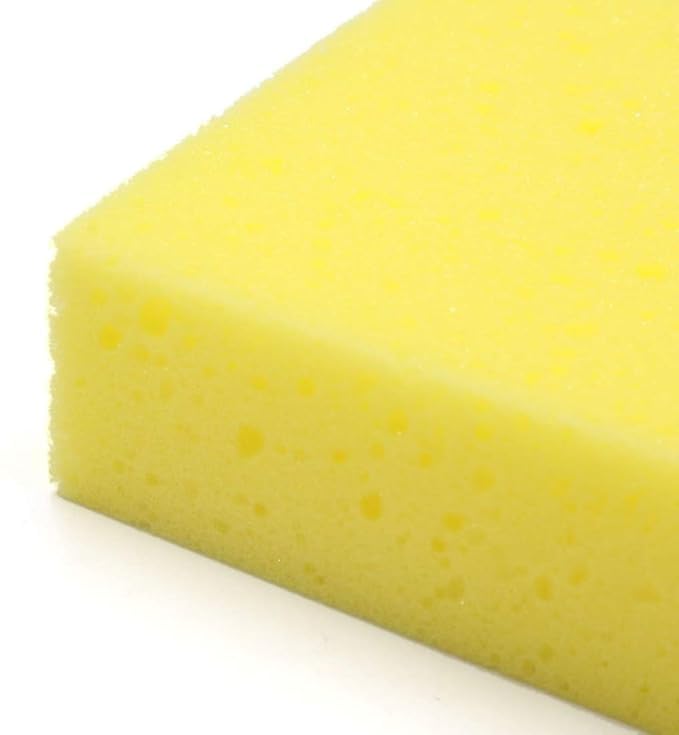 Image of TAOCOCO Rectangle Sponges, Synthetic Watercolor Artist Sponges for Painting, Crafts, Pottery, Yellow, 2 Pack