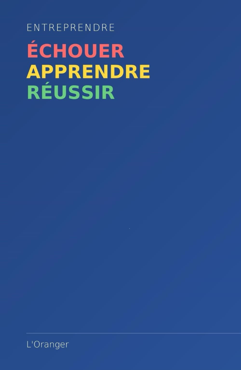 Entreprendre: Échouer, Apprendre, Réussir