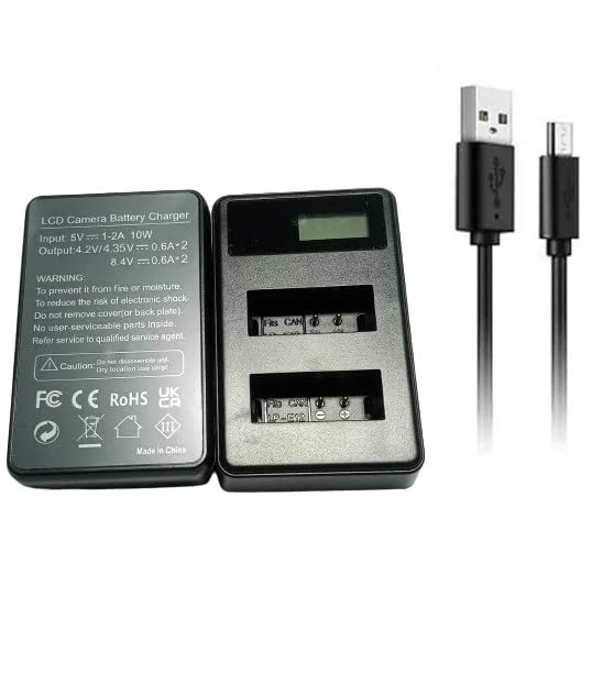 LP E12 Dual Rapid Charger (LCD Display) for Canon Rechargeable Battery LP15/LPE15-image-16