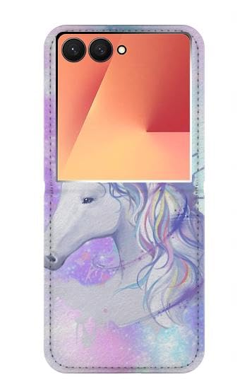 Etui cuir Samsung Galaxy Z Flip 7 Unicorn housse flip finition premium luxe