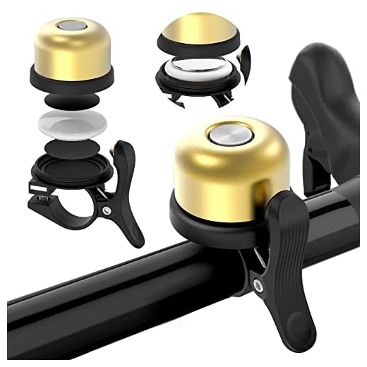 Sonnette de vélo AirBell pour Apple AirTag, antivol. Conforme au Code de la Route - Outillage Inclus, Guidon diamètre 22mm, Apple AirTag Non Inclus
