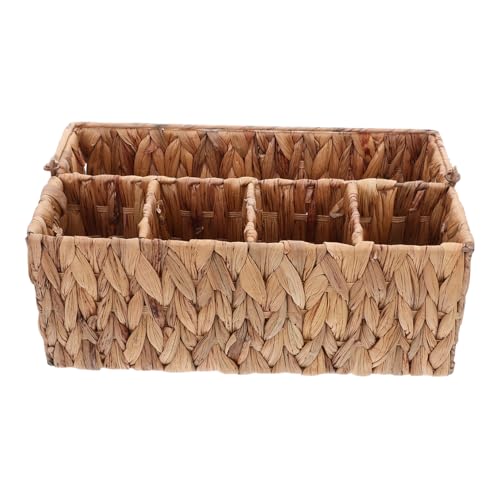 Opiniones y reviews de Cestas para cubiertos que Puedes Comprar On-line. 48 POPETPOP Cesta Organizadora de Cubiertos de Mimbre Tejida Mano con Compartimentos y Asa Canasta Versátil para Utensilios de Cocina y Picnic Soporte Resistente para Vajilla y...