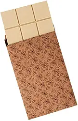 Barra de chocolate Branco 1kg - ZERO açúcar, glúten, leite e soja. VEGANO.