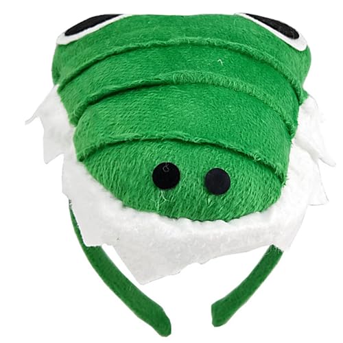 QishGO Bonita y única diadema de animales de dibujos animados, para lavar la cara, tocado casual, perfecto para fiestas y disfraces. Cocodrilo 3D