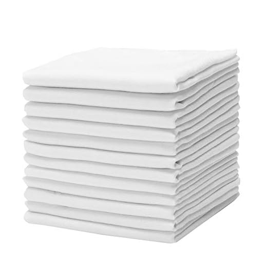 Causa Forcia Cotton Handkerchiefs for Men Thick Soft Turkish White Cotton, 12 Pack