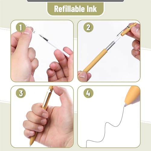 Mr. Pen Bolígrafo Retráctil de Gel 0.5 mm, Pack 6 Tinta Negra miniatura 5