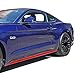 Style de Voiture 5D Fibre de Carbone Vinyle Jupes latérales Rayure Autocollant Autocollant pour Ford Mustang GT 2015 2016 2017 2018 2019 Accessoires