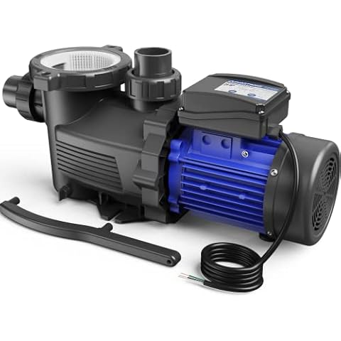 AQUASTRONG In/Above Ground Pool Pump, High Flow (with Timer, 2HP, 8917 GPH, 220V) Cover