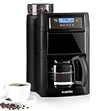 PROGRAMABLE: Gracias a su posibilidad de programar las cafeteras de goteo Aromatica II de Klarstein, puedes elegir el minuto exacto en el que quieres que la cafetera te haga el café. Así podrás despertar por la mañana con el aroma de café recién hecho.