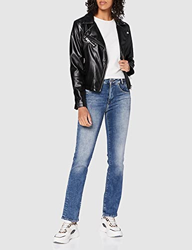 Mavi Daria Jeans Straight, Blu (Mid Brushed STR