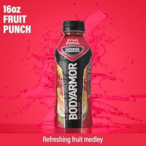 Bodyarmor sports drink sports beverage fruit punch coconut water hydration natural flavors with vitamins potassium packed electrolytes perfect for athletes 16 fl oz pack of 12  urban country home decor
