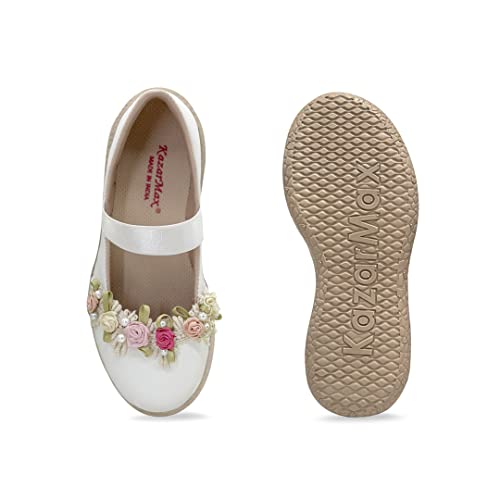 Image of KazarMax Kids Girls Floral Ballet Flat Ballerina