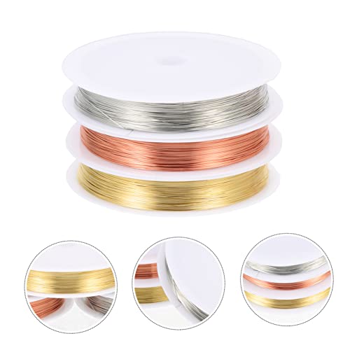 Kit de alambre de joyería de cobre flexible para proyectos de bisutería 6