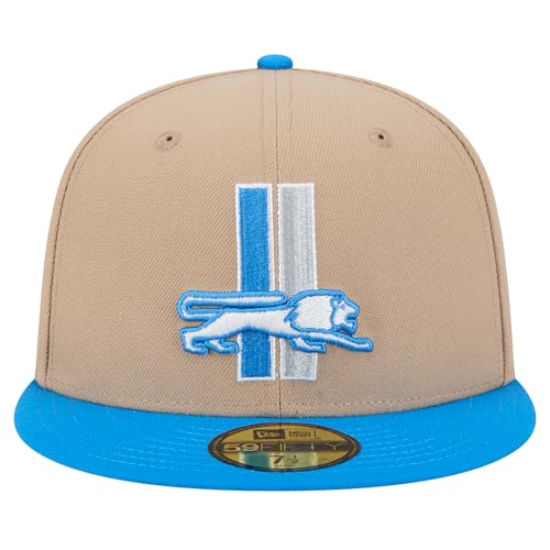 Gorra New Era para hombre Detroit Lions Tan 59FIFTY miniatura 2