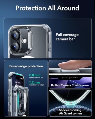 Image of ESR for iPhone 17 Case for MagSafe, Camera Control, Clear