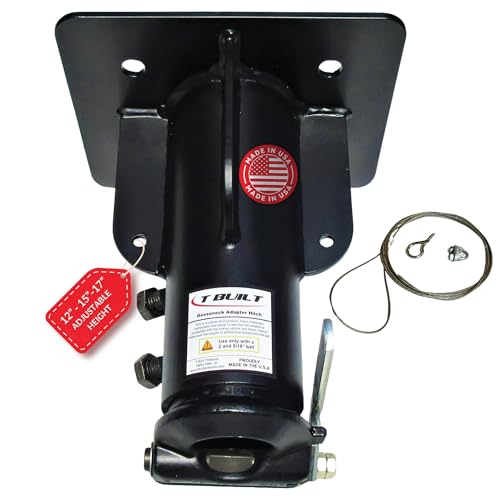 T-Built 5th Wheel to Gooseneck Adapter Adjustable Height 12